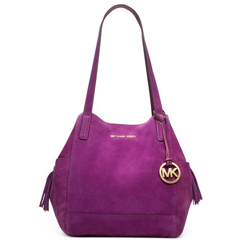 michael kors purple tote|Michael Kors black nylon tote.